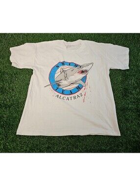 Vintage Single Stitch 90s 1995 Alcatraz Swim Team Graphic T-Shirt Medium
